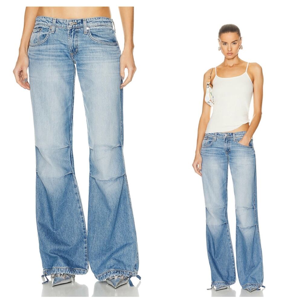 EB Denim Low Rise Loon Jeans in Luca 28”